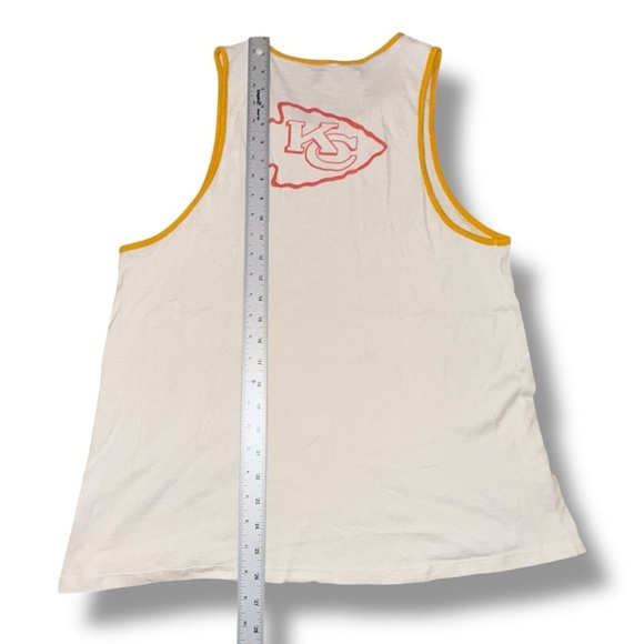 JUNK FOOD CLOTHING KANSAS CITY CHIEFS WOMENS WHITE BINDING TANK TOP XXL - Picture 11 of 11